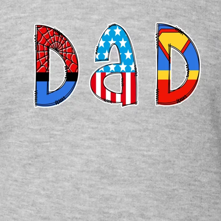 Dad Superhero Father's Day Gift Toddler Sweatshirt