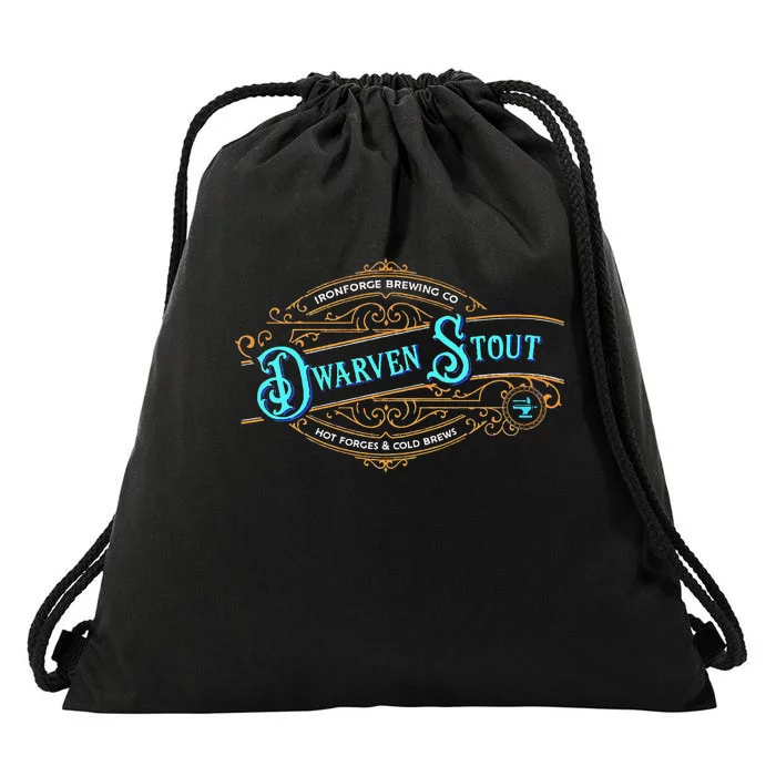 Dwarven Stout Funny Dwarf Beer Gamer Brewery Drawstring Bag