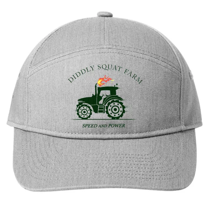 Diddly Squat Farm Green Tractor Farmer 7-Panel Snapback Hat