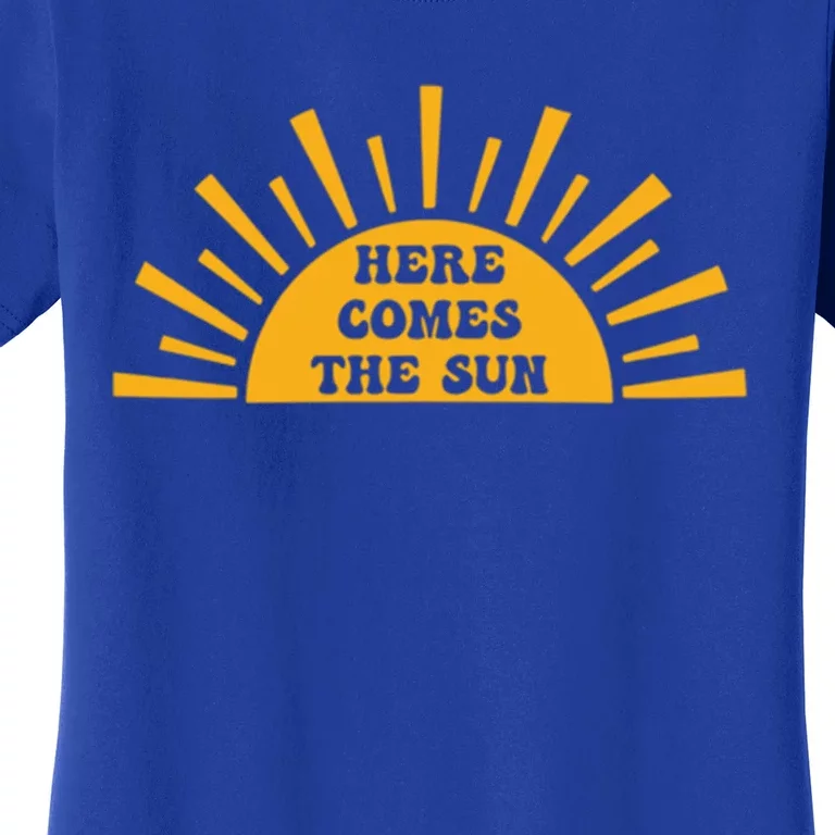 Double Sided Front And Back Here Comes The Sun Summer Beach Gift Women's T-Shirt