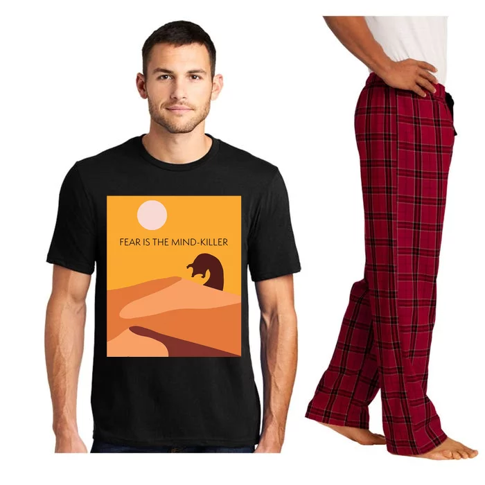 Dune Sci Fi Movie Minimalist Design Fear Is The Mind Killer Pajama Set