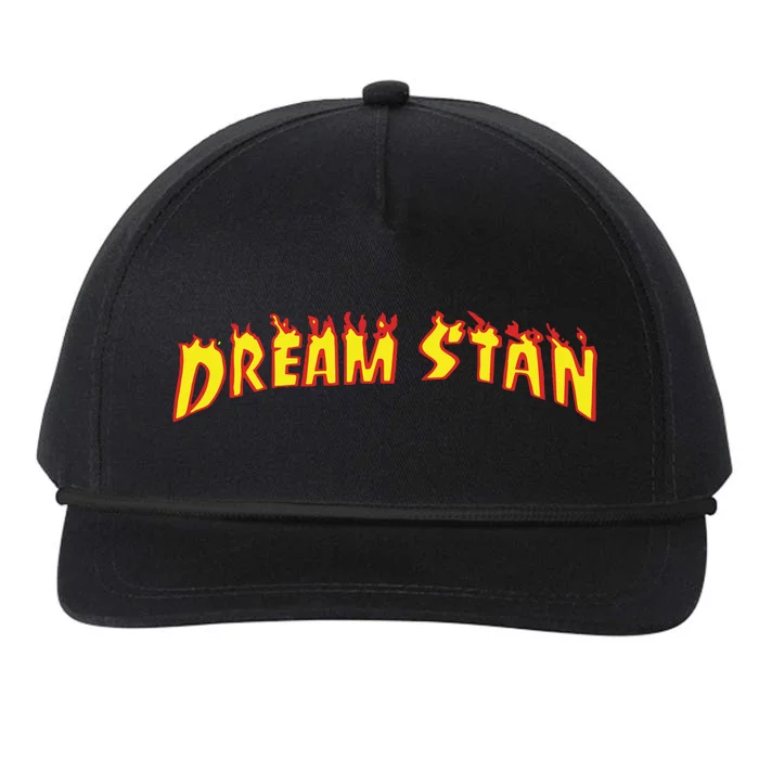 Dream Stan Flame Snapback Five-Panel Rope Hat