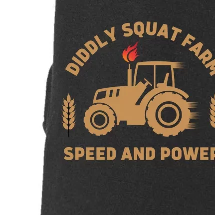 Diddly Squat Farm Speed And Power Tractor Design Doggie 3-End Fleece Hoodie