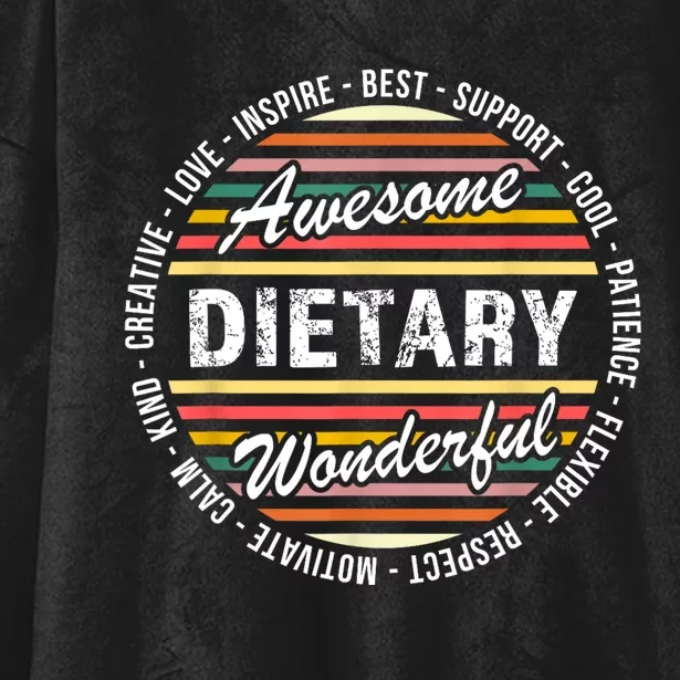 Dietary Shirts Food Service Week Dietary Appreciation Gifts Hooded Wearable Blanket