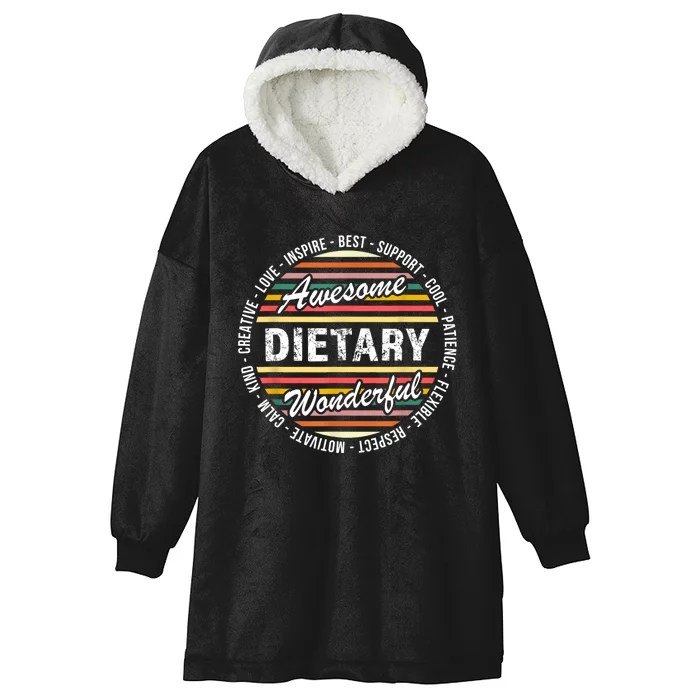 Dietary Shirts Food Service Week Dietary Appreciation Gifts Hooded Wearable Blanket