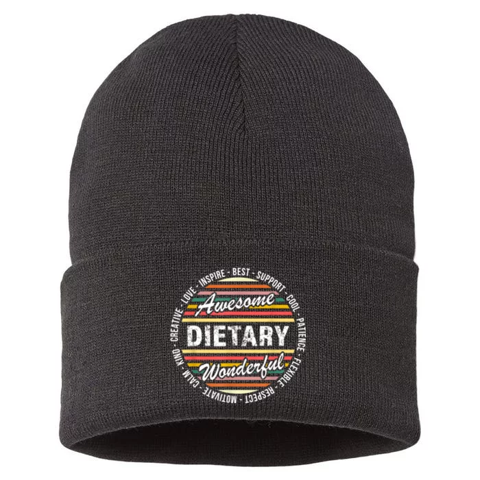 Dietary Shirts Food Service Week Dietary Appreciation Gifts Sustainable Knit Beanie