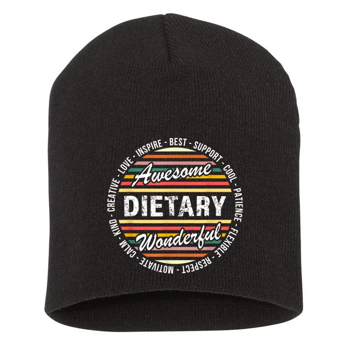 Dietary Shirts Food Service Week Dietary Appreciation Gifts Short Acrylic Beanie