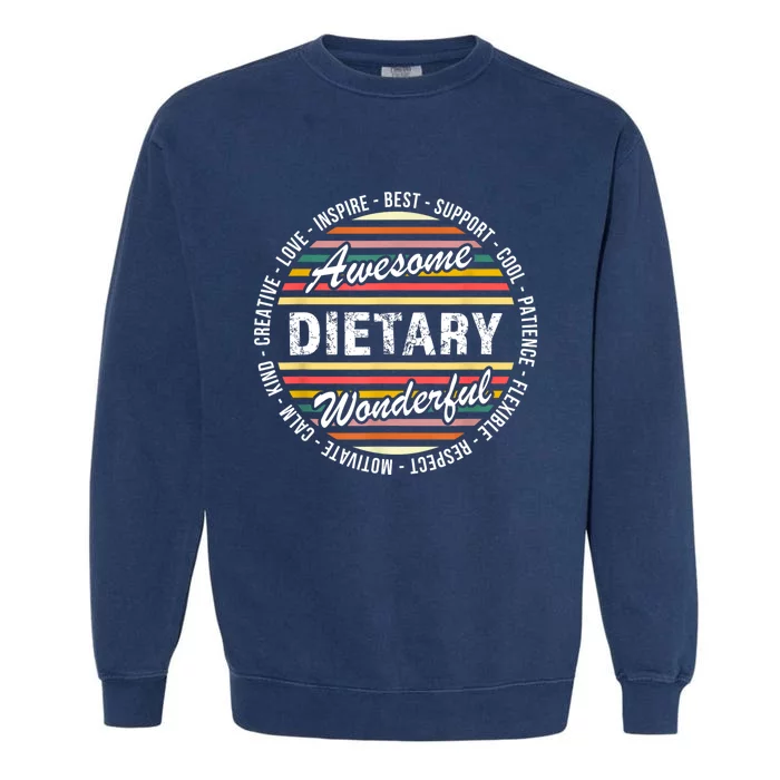 Dietary Shirts Food Service Week Dietary Appreciation Gifts Garment-Dyed Sweatshirt