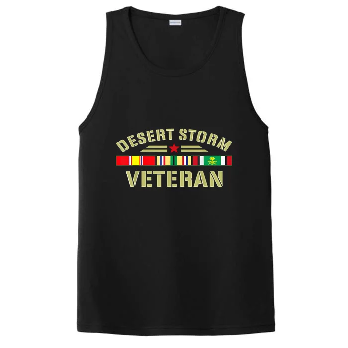 Desert Storm Flag Veteran Day Gift Performance Tank