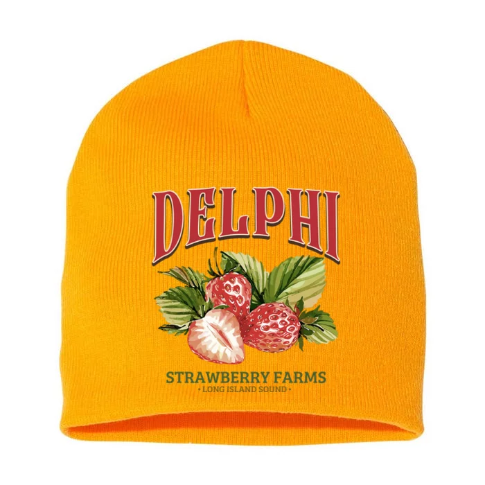 Delphi Strawberry Farms Short Acrylic Beanie