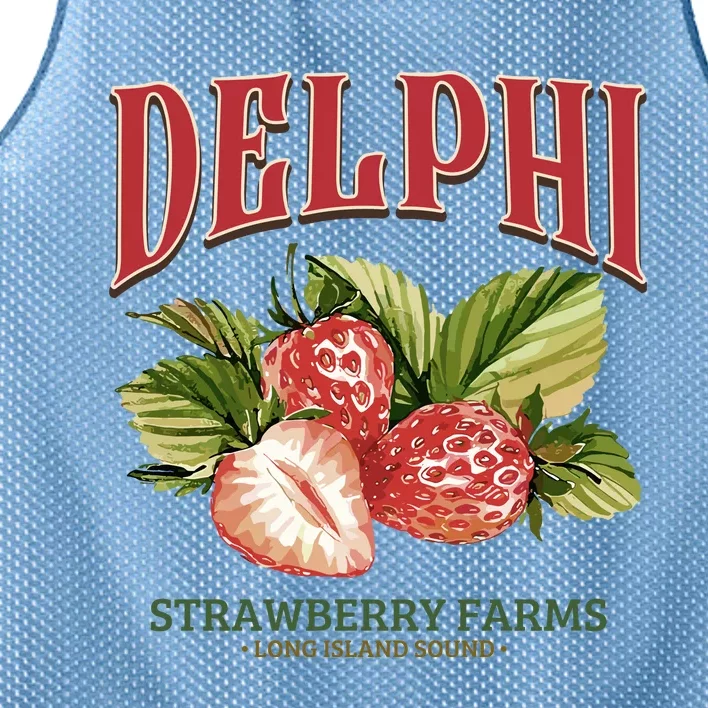 Delphi Strawberry Farms Mesh Reversible Basketball Jersey Tank