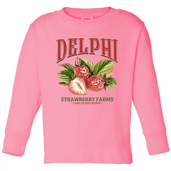 Delphi Strawberry Farms Toddler Long Sleeve Shirt