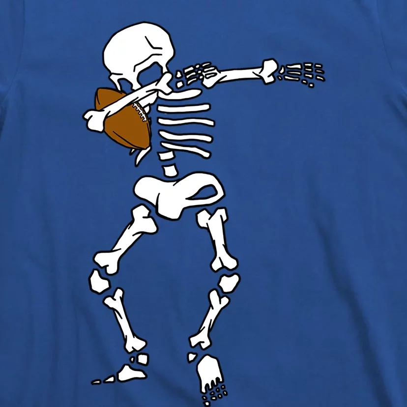 Dabbing Skeleton Football Funny Halloween Dab Costume Gift T-Shirt