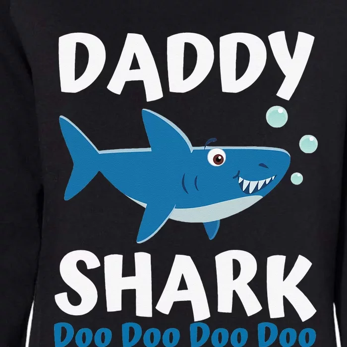 Daddy Shark Fathers Day Gift from Wife Son Daughter Womens California Wash Sweatshirt