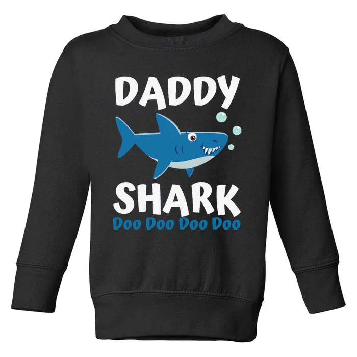 Daddy Shark Fathers Day Gift from Wife Son Daughter Toddler Sweatshirt