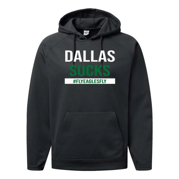 Dallas Sucks Funny Gag Gift for Philly Sports Fans Performance Fleece Hoodie