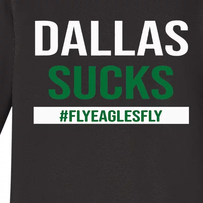 Dallas Sucks Funny Gag Gift for Philly Sports Fans Baby Long Sleeve Bodysuit