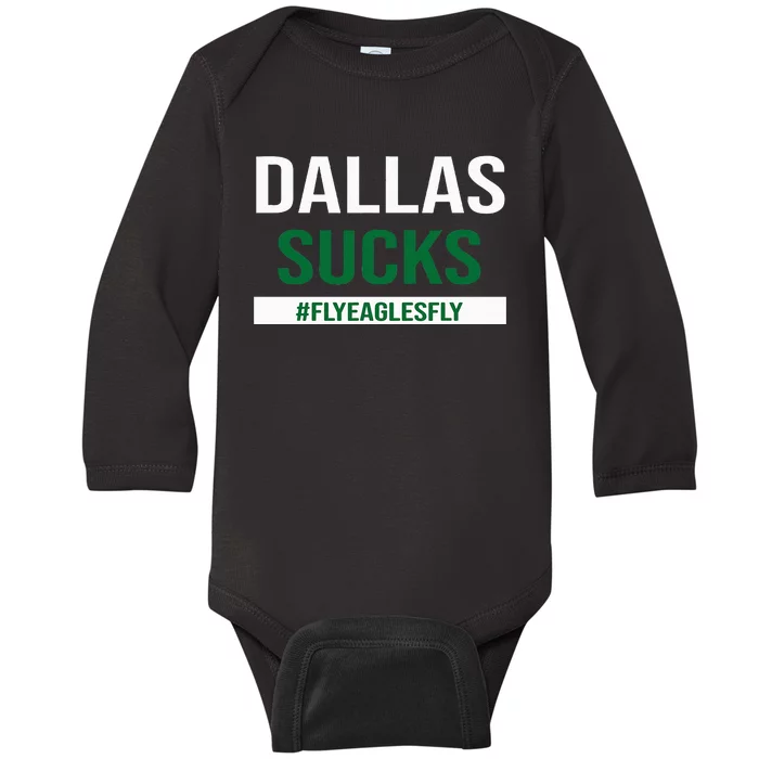 Dallas Sucks Funny Gag Gift for Philly Sports Fans Baby Long Sleeve Bodysuit