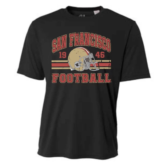 Distressed San Francisco Football Cooling Performance Crew T-Shirt