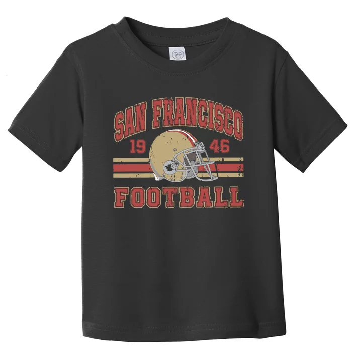 Distressed San Francisco Football Toddler T-Shirt