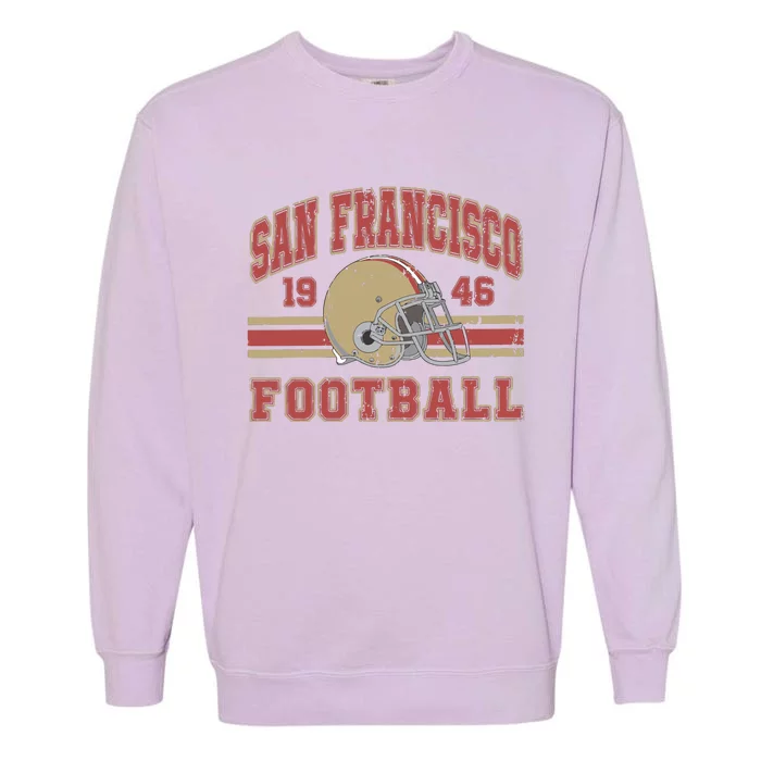 Distressed San Francisco Football Garment-Dyed Sweatshirt