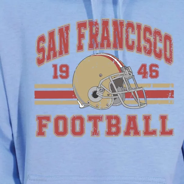 Distressed San Francisco Football Unisex Surf Hoodie