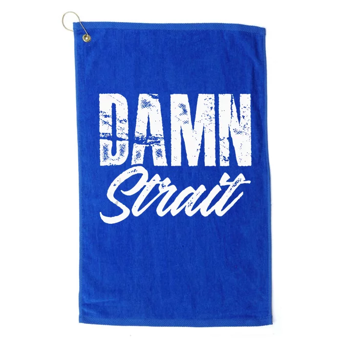 Damn S.T.R.A.I.T Folk Style Western Country Music Platinum Collection Golf Towel