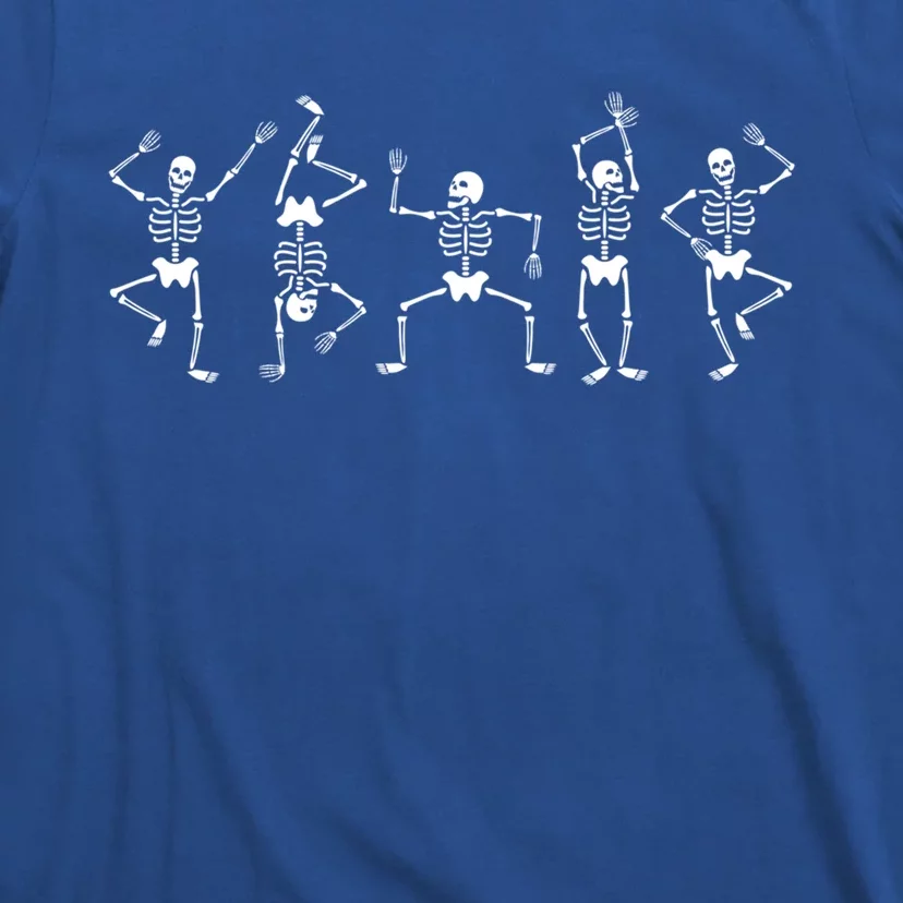 Dancing Skeletons Fun Halloween Pumpkin Spice Witch Graphic Gift T-Shirt