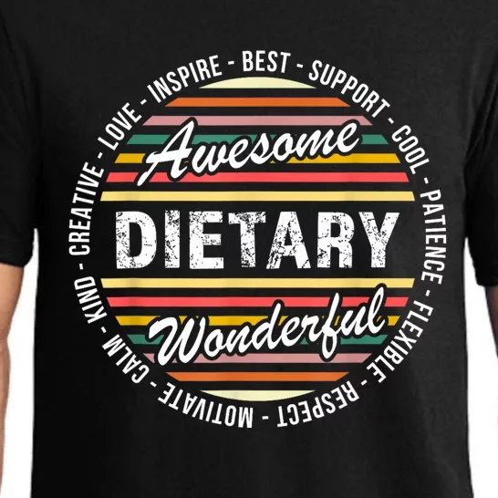 Dietary Shirts Food Service Week Dietary Appreciation Gifts Pajama Set