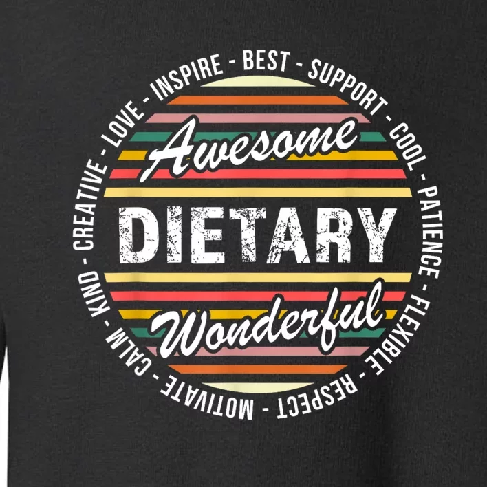 Dietary Shirts Food Service Week Dietary Appreciation Gifts Toddler Sweatshirt