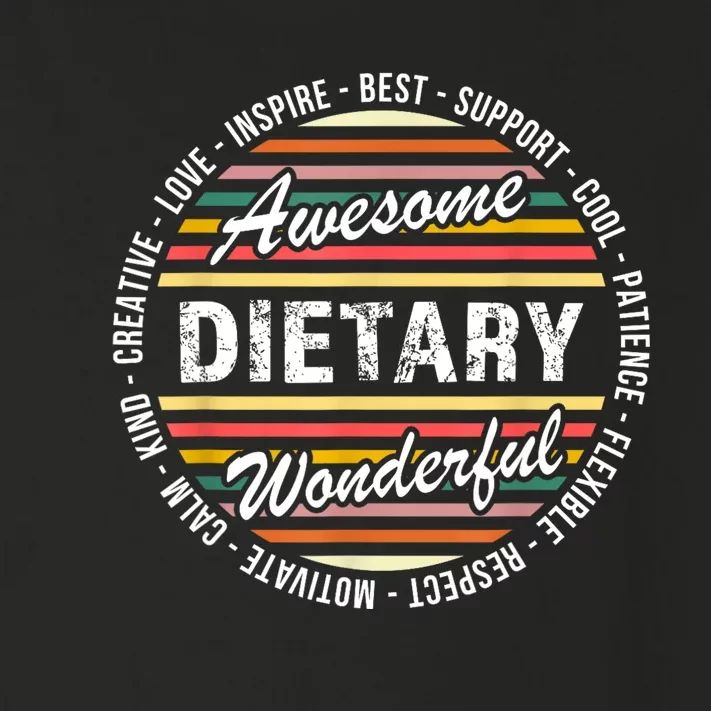 Dietary Shirts Food Service Week Dietary Appreciation Gifts Toddler Long Sleeve Shirt