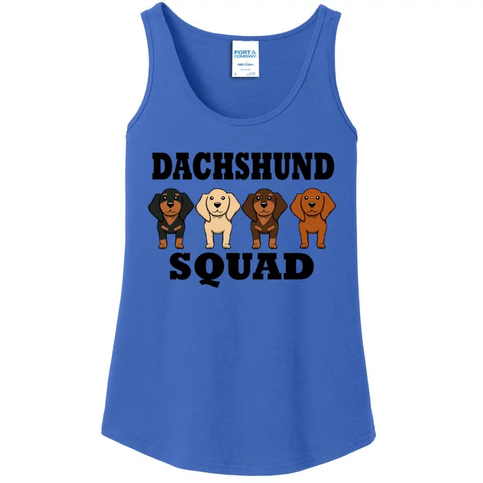 Dachshund Squad Funny Dog Team Pet Meaningful Gift Ladies Essential Tank