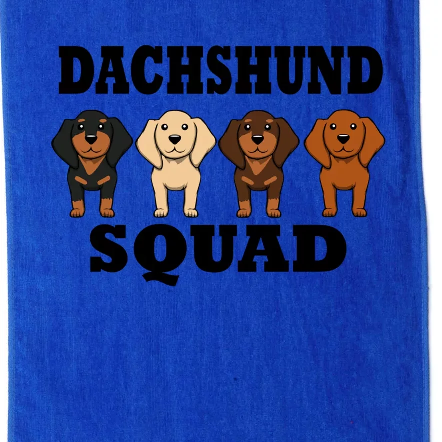 Dachshund Squad Funny Dog Team Pet Meaningful Gift Platinum Collection Golf Towel