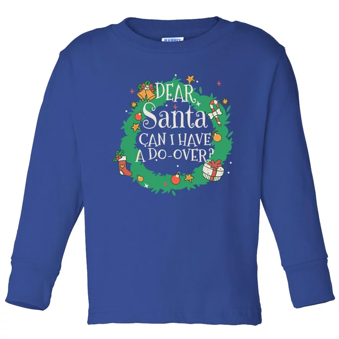 Dear Santa Family Christmas Matching Gift Toddler Long Sleeve Shirt