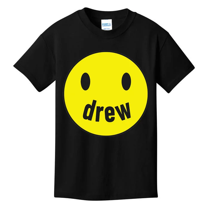 Drew Smile Face Drew Happy Face Drew Kids T-Shirt