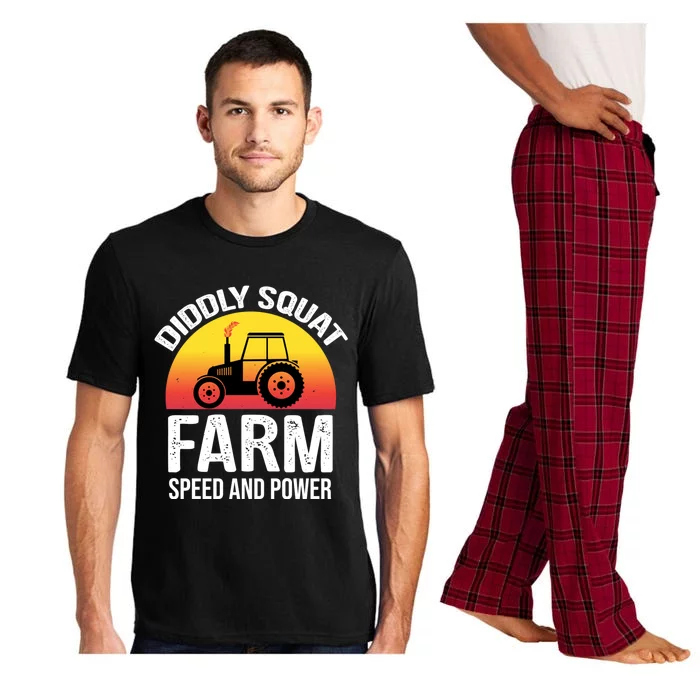 Diddly Squat Farm Speed And Power Gift Funny Tractor Gift Pajama Set