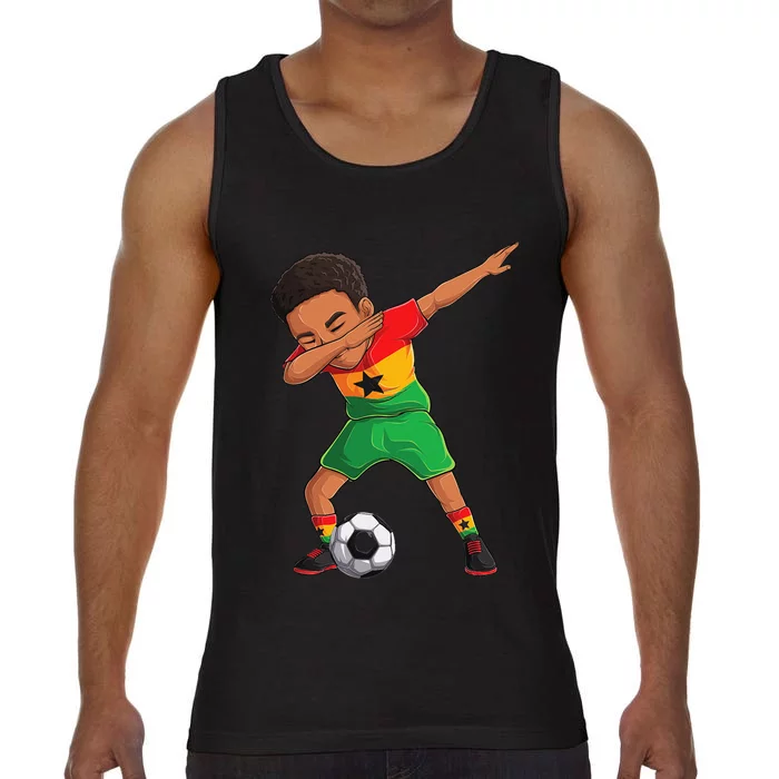 Dabbing Soccer  Ghana Jersey Ghanaian Football Comfort Colors® Tank Top