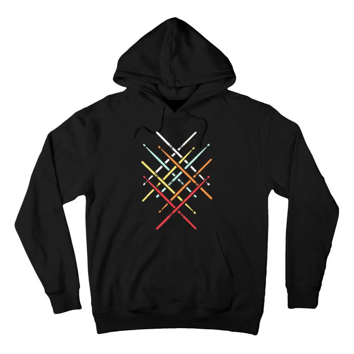 Drum Stick Gift For Drummer Drum Player Tall Hoodie