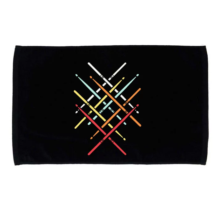 Drum Stick Gift For Drummer Drum Player Microfiber Hand Towel