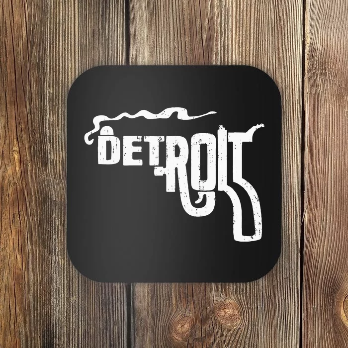 Detroit Smoking Gun Vintage Coaster