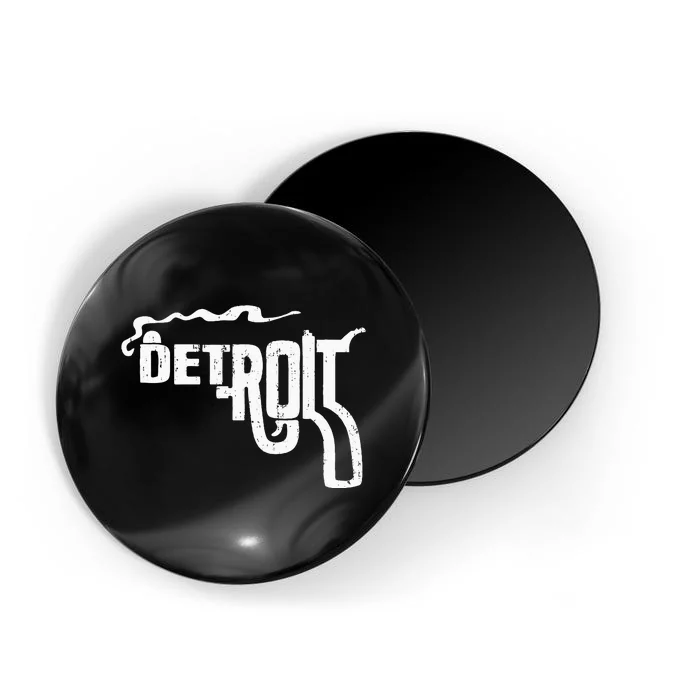 Detroit Smoking Gun Vintage Magnet