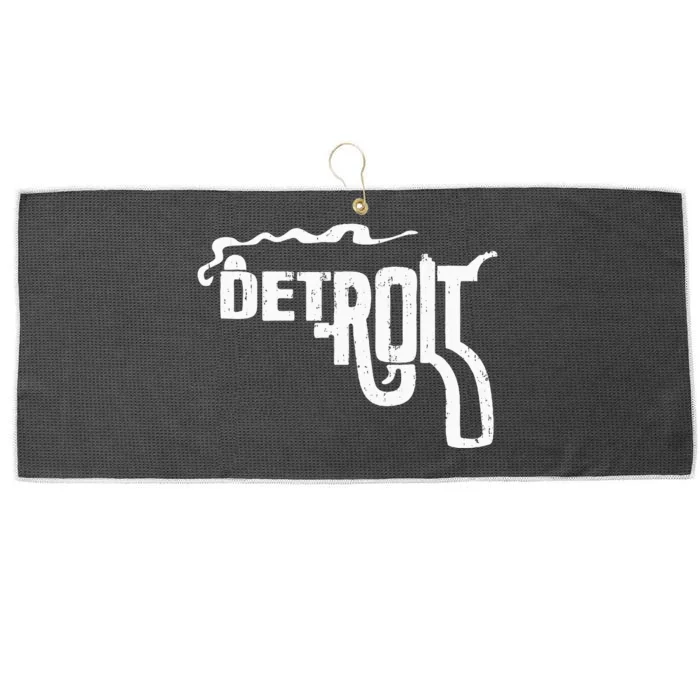 Detroit Smoking Gun Vintage Large Microfiber Waffle Golf Towel