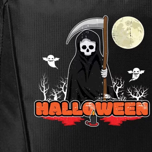 Deadly Season Greetings For Halloween Lovers Great Gift City Backpack