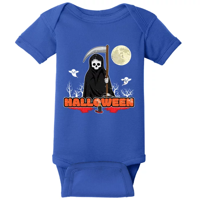 Deadly Season Greetings For Halloween Lovers Great Gift Baby Bodysuit