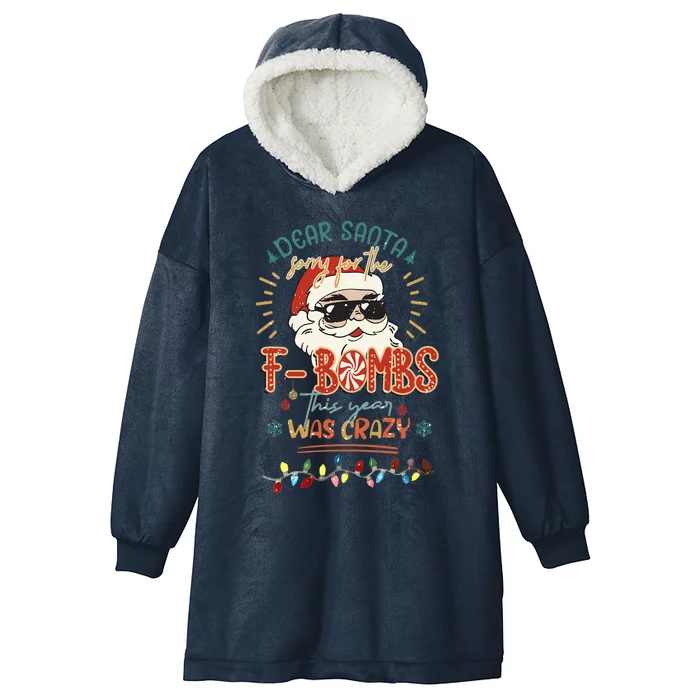 Dear Santa Gift Hooded Wearable Blanket