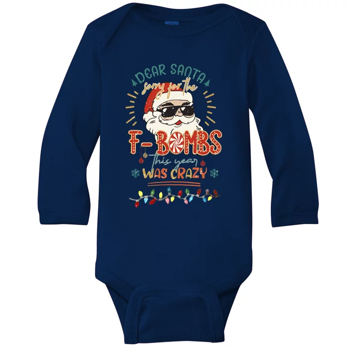 Dear Santa Gift Baby Long Sleeve Bodysuit