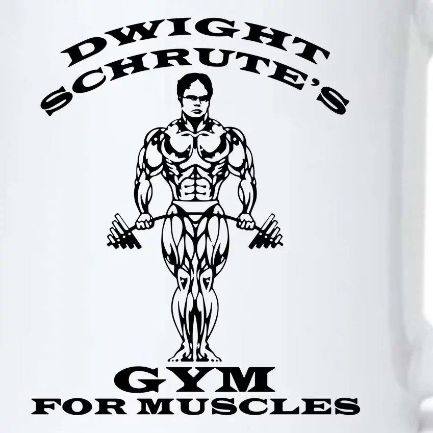 Dwight Schrute's Gym For Muscles Black Color Changing Mug