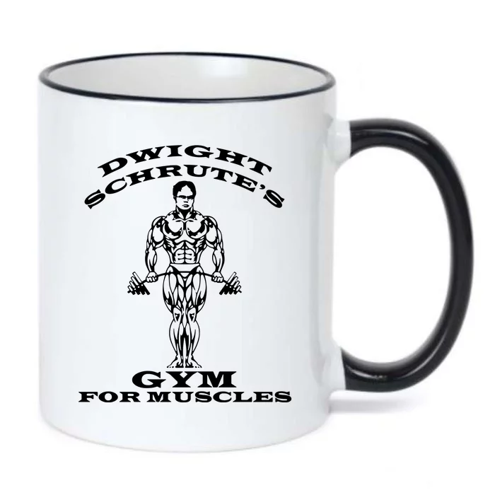 Dwight Schrute's Gym For Muscles Black Color Changing Mug