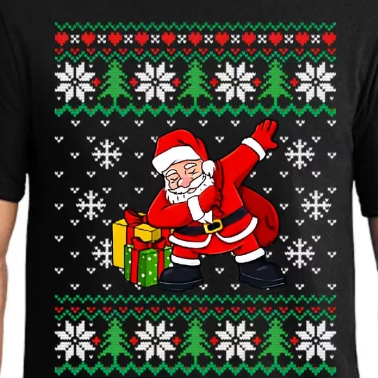 Dabbing Santa Gifts Ugly Christmas Pajama Set