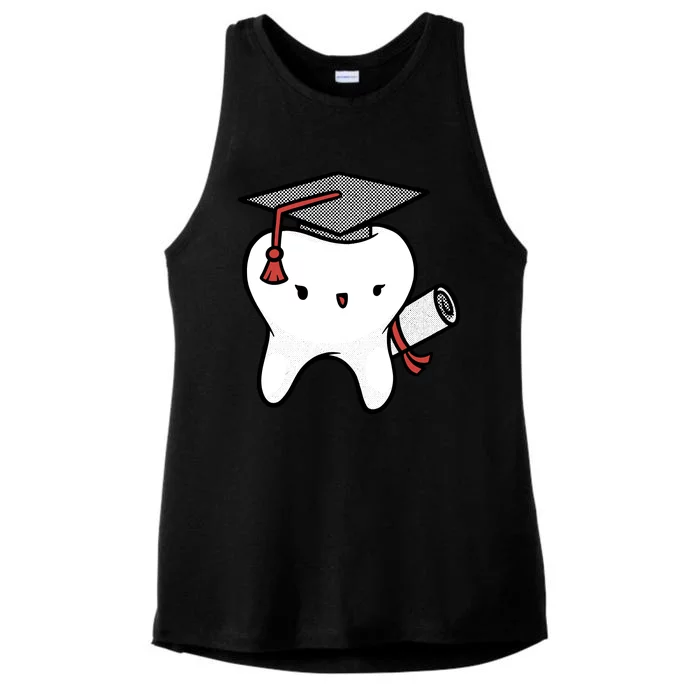 Dentist School Graduate Tooth Funny Gift Ladies Tri-Blend Wicking Tank